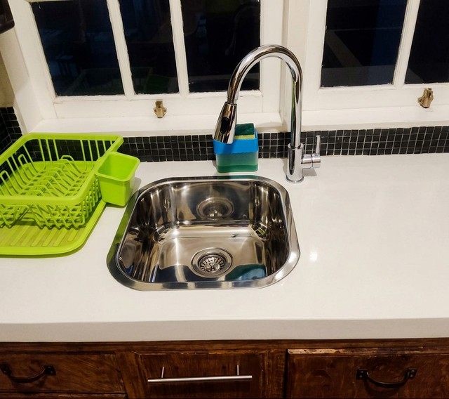 Kitchen Sink After Cleaning